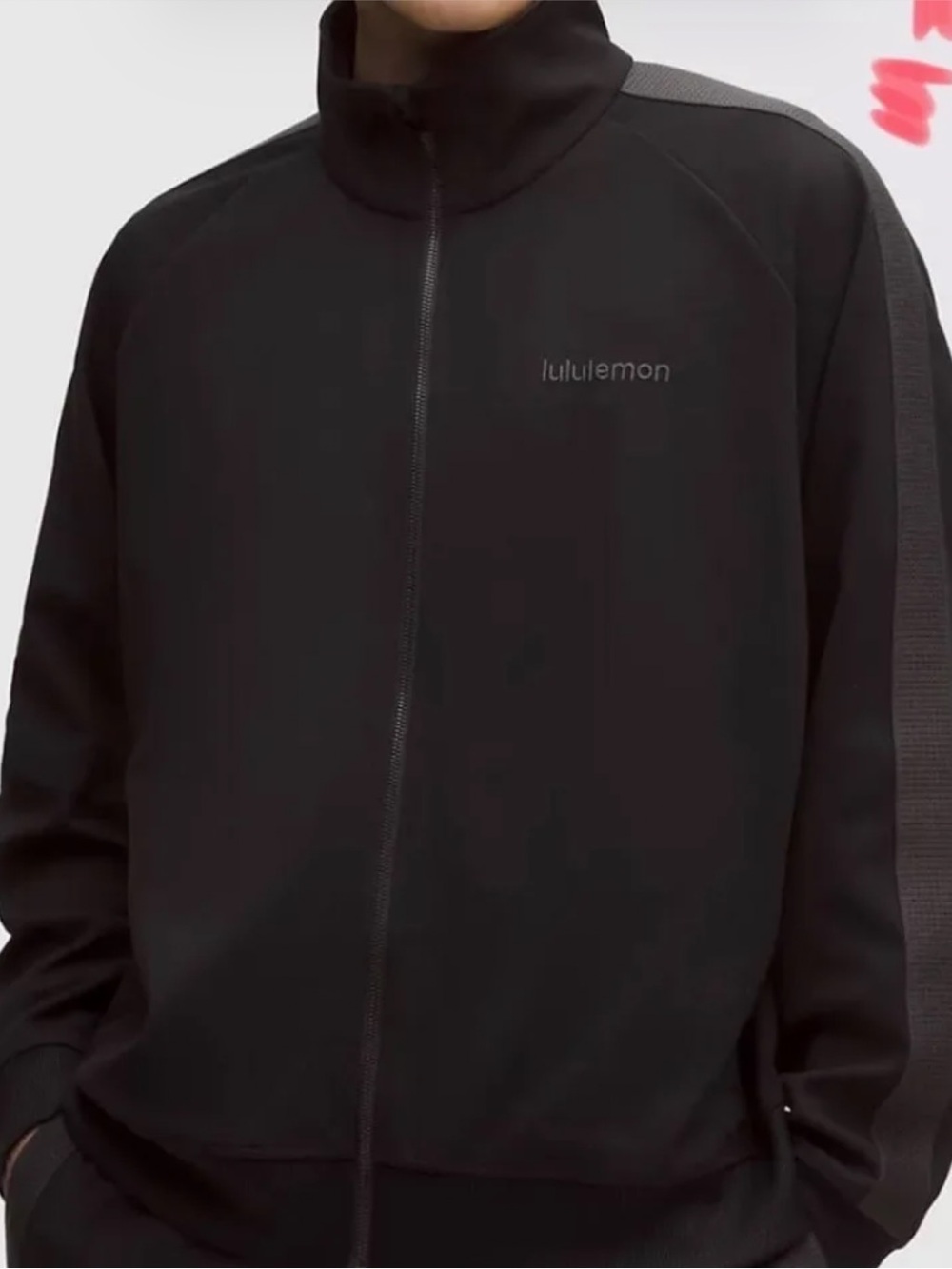 lululemon athletica Men's Black Full-Zip Track Jacket XL